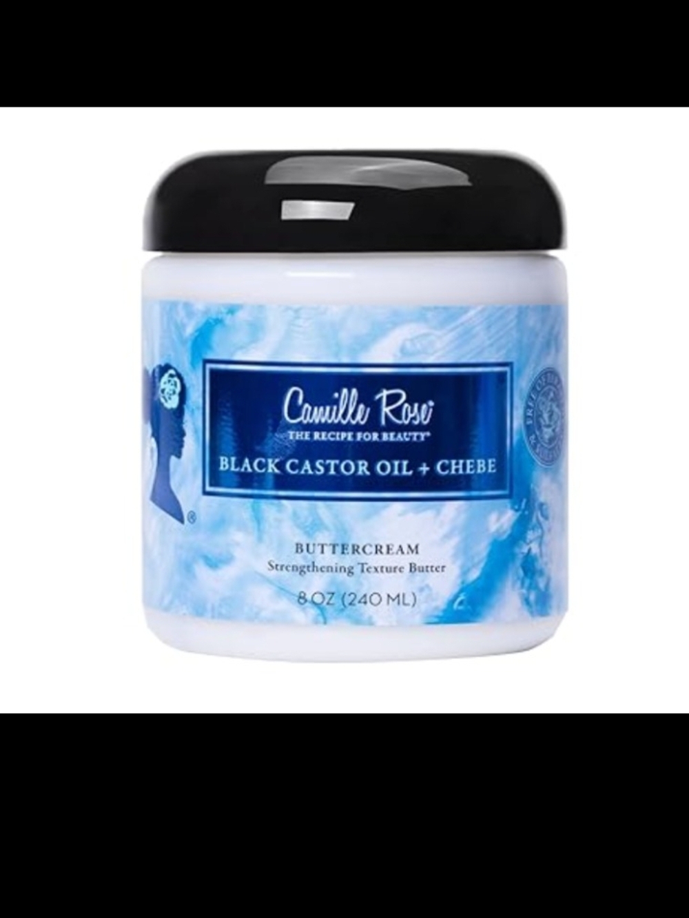 Black Castor Oil + Chebe Buttercream Strengthening Texture Butter - White/Blue